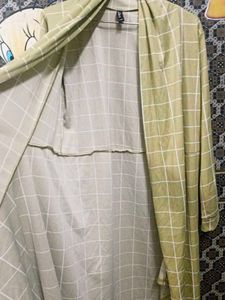 Women's Casual Checked Open Front Shurg