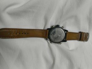 Men's Black &amp; Brown Leather Watch