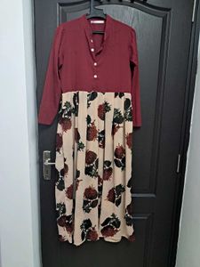 Vintage Floral Midi Dress