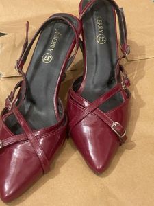 Chic Burgundy Pinteresty Heels
