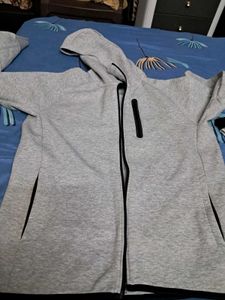 Gray Zip-Up Hoodie