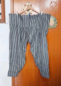 Grey Striped Patiala salwar Pants