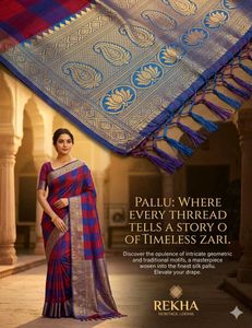 Heritage Handloom Check Saree