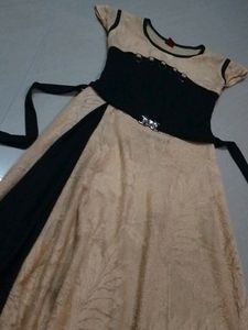 Biscuit Colour Girls Frock
