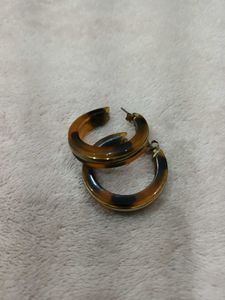 H&M Tortoiseshell Hoop Earrings