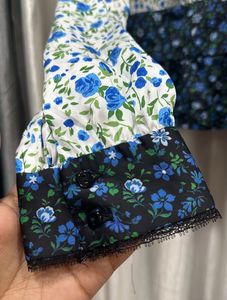Zara Floral Print V-Neck Top
