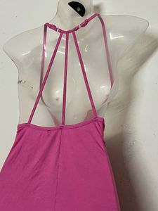 Branded Pink Lace Trim Camisole Slip