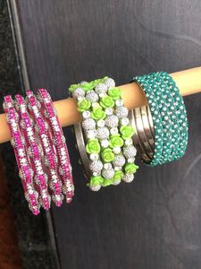Diamond Bangles Combo
