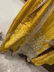 Elegant Yellow Embroidered Salwar Suit