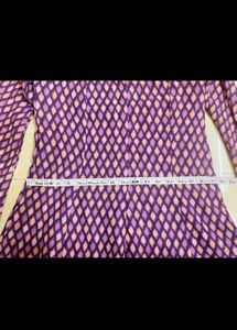 💥Purple Patterned Long Sleeve Dress💥