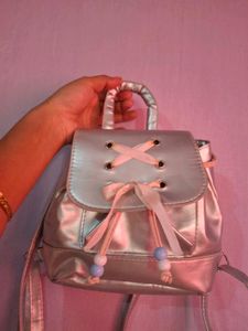 Cute Silver Mini Backpack
