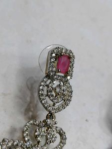 1Gm Gold Exquisite Layered Necklace with 2 jhumk