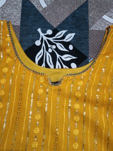 Beautiful Sequence Work Patiala Kurti 😘