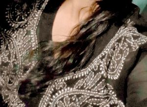 Black Chickenkari Kurti