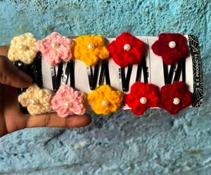 Crochet Flower Hair Clips 🌸🎀