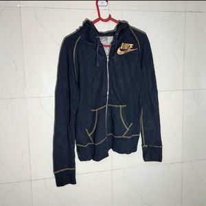 Nike Navy Zip-Up Hoodie