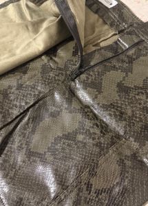 Zara Snake Print Mini Skirt