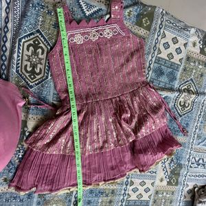 Elegant Tiered Kurta Set with Palazzo Pants