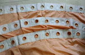 curtains peach colour