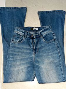 Off duty Flared Blue Denim Jeans
