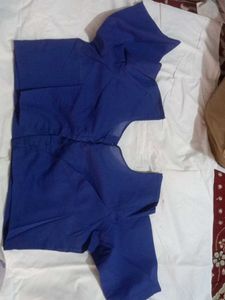 Solid Royal Blue Blouse
