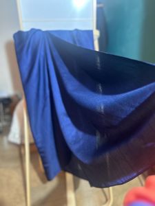 Elegant Navy Blue Drape Skirt