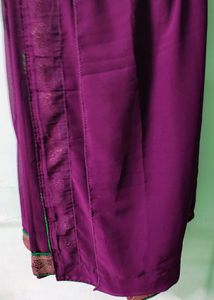 Elegant Purple Silk Saree (without blouse)