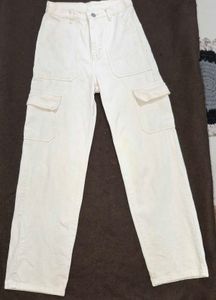 Beige Cargo Pants