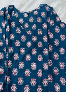 Elegant Teal Printed Kurta