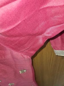 Festive Kurta Intact,embroidery And Lining.