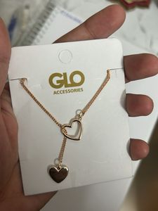 Glo Accessories Rose Gold Heart Necklace
