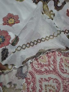 White Dragon Print Flowy Camisole Top