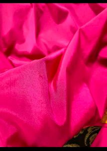 Vibrant Pink pure silk grand kanjeevaram Saree