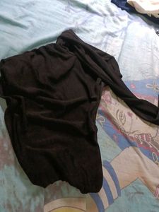 Black shiny top