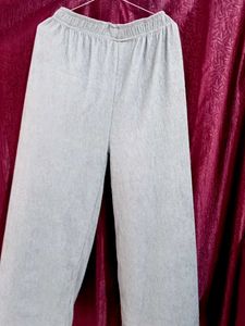 Light Blue Wide Leg Pleated Pants