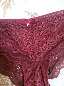 Burgundy Lace Pantie