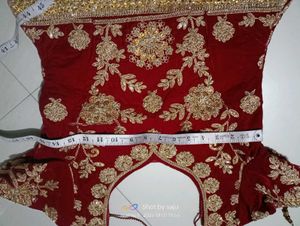 Maroon EMBROIDERY LENGHA CHOLI