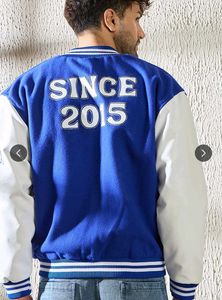 Men's Blue Varsity Jacket