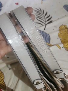 brand new White Handbag with Charm