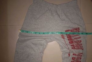 Grey Printed  Pants For Kids