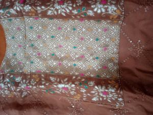 Elegant Orange Kurta Set with Dupatta