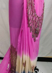 designer Y2K pure goregette saree 💕🤩