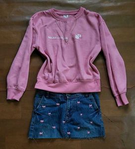 Pink "Relax &amp; Glow" Sweatshirt