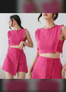 Magenta Two-Piece Outfit