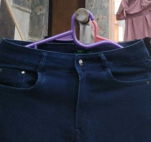 Dark Blue Cargo Jeans