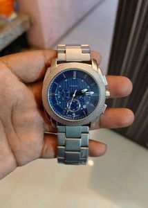 Fossil Blue Dial Chronograph Watch