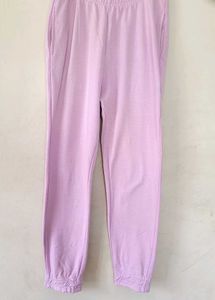 Lavender Crop Top &amp; Jogger Set
