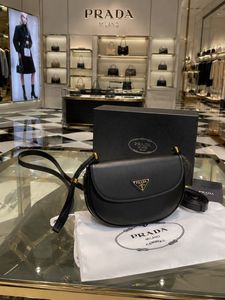 Prada Black Leather Shoulder Bag