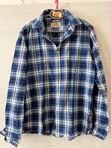 Blue Check Shirt Men