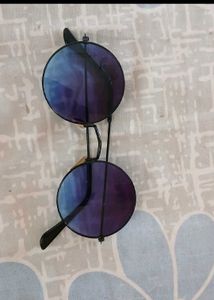 Round Blue Tint Sunglasses
